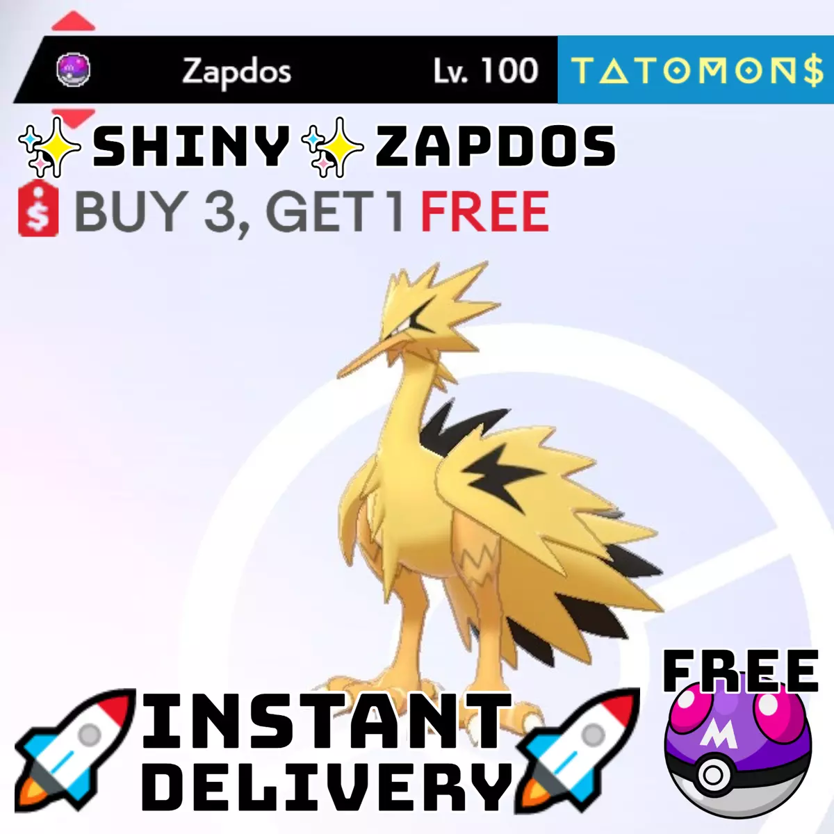 6IV Legendary Galarian Zapdos / 6IV Pokemon / Legendary