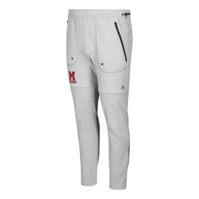 Miami RedHawks NCAA Men's Grey Phys Ed Coach Vault French Terry Jogger Pants
