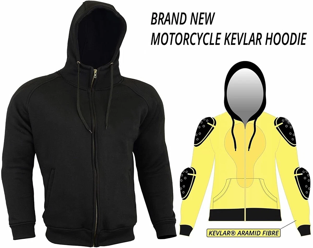 Men Motorcycle Racing Hoodies Motorbike Protective Lining Fleece Armoured  Hoodie | eBay