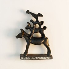 Bremer Stadtmusikanten Fridge Magnet Refrigerator Sticker Resin Germany Souvenir