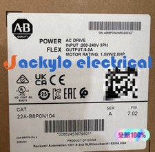 Allen-Bradley 22A-B8P0N104 PowerFlex 4 1.5 kW (2 Hp) AC Drive 22AB8P0N104