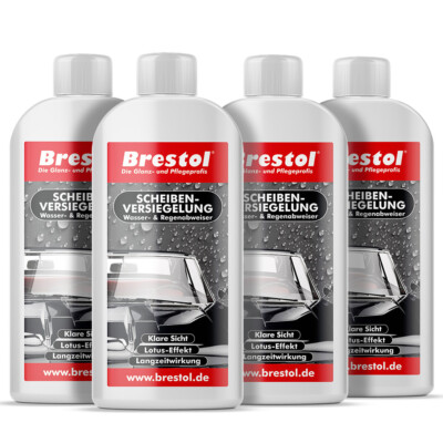 SCHEIBENVERSIEGELUNG 4x 250 ml SET Regenabweiser Scheiben Nano Versiegelung