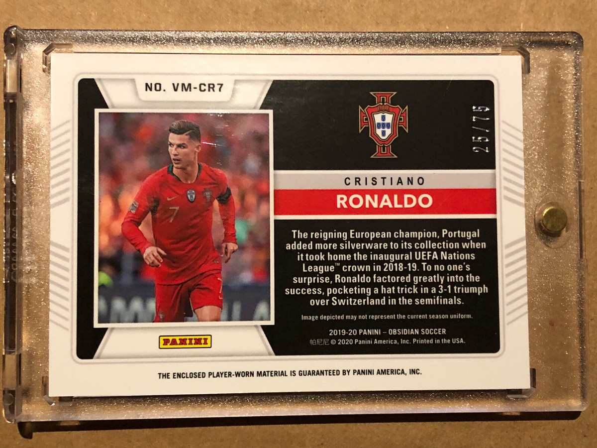 2019-20 Panini - Obsidian Soccer - Cristiano Ronaldo - Volcanic