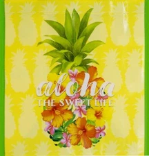 HAWAIIAN ALOHA REUSABLE SHOPPING BAG  BEACH BAG / BEACH TOTE