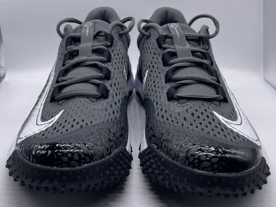 Nike Alpha Huarache Elite 4 Turf Black White Baseball Shoes  display picture 1