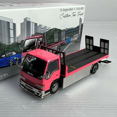 1/64 YES X Peako Isuzu Flatbed Tow Truck Pink Initial D | eBay