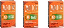 Systane Zaditor Eye Itch Relief Antihistamine Eye Drops 0.17oz 3 Pack 