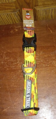 Arcadia Trail Paracord Dog Collar Sz LARGE LG (18'' x 26'') Colorful NEW! TAGS!