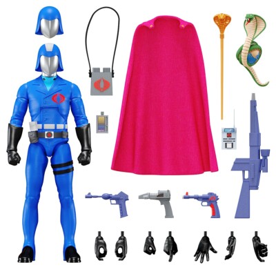 G.i. Joe Ultimates Real American Hero Cobra Commander Figure Super