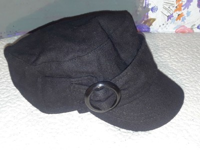 ladies black bucket hat