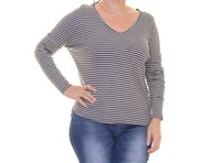 One Clothing Junior's Striped Thermal-knit High-low Top Size M on sale One Clothing Junior's Striped Thermal-knit High-low Top Size M on sale
