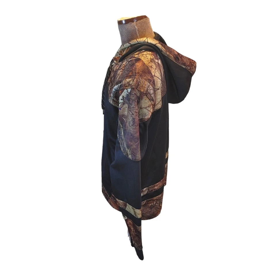 Gamehide Men's Black/Brown Camouflage Pullover Hoodie - L 24×28 - Image 4 of 4