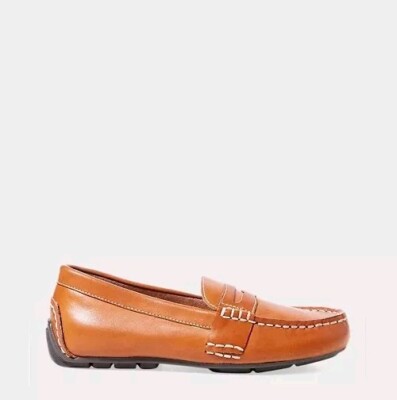 POLO RALPH LAUREN Penny Loafers Drivers TELLY Leather Boys  display picture 2