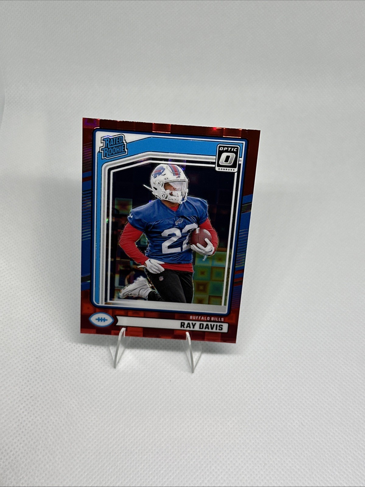 2024 Panini Donruss -Ray Davis #316 Optic Preview Red Pandora Prizm (RC)