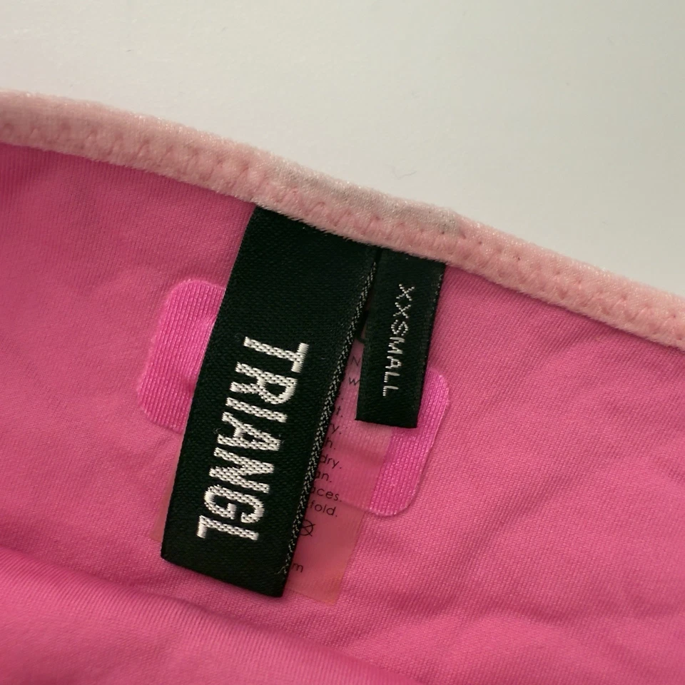 Triangl Bikini Bottom 100% Neoprene Pink Orange Size Extra Extra Small XXS Beach - Image 2 of 4