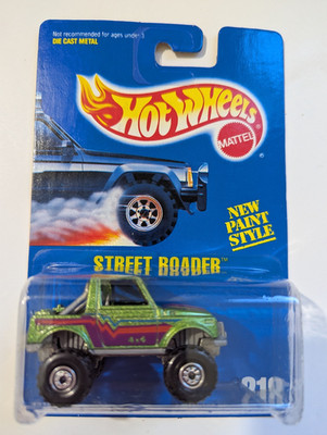 Hot Wheels Blue Card #218 Street Roader Green w/ CT whee1s