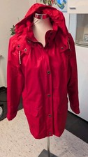 Fuchs Schmitt REGENJACKE Rainwear Wind Und Wetterjacke Gr.42 Rot Mit Kapuze 