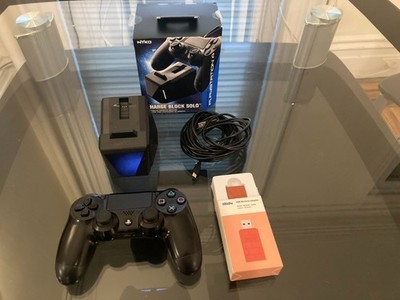 (READ!!) PS4 controller, NYKO wireless charger, 8BitDo adapter, and 15 ft cable