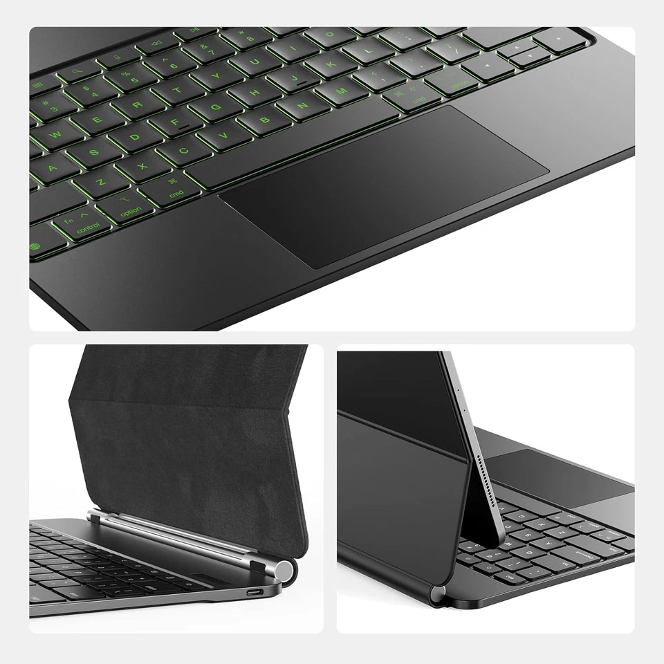 🔥iPad PRO 13" M5 2025  & M4 2024 Black Magic Keyboard Case-Backlit Magnetic-NEW - Image 4 of 4
