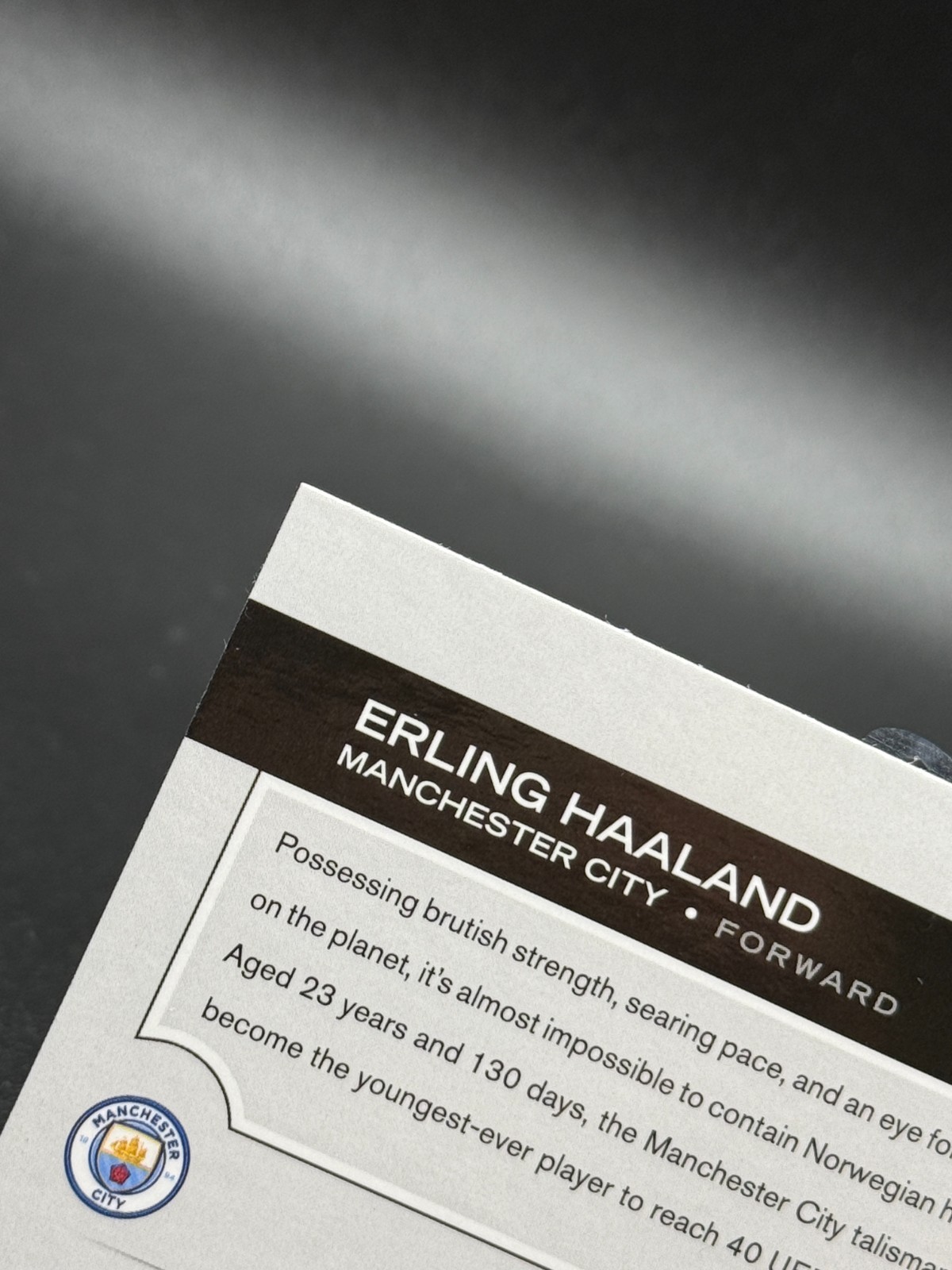 Erling Haaland 2024-25 Topps Chrome Sapphire UEFA CC #9 Manchester City NM-MT view 7