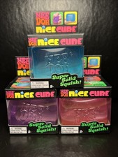 Lot Of 3 Schylling Nee Doh Nice Cube - Blue, Purple  Pink Authentic