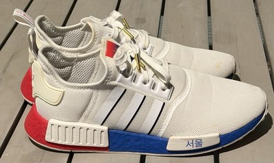 adidas NMD R1 Men s Sneaker White/Blue/Red South Korea size 12