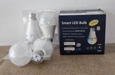 Wixann Smart LED Leuchtmittel 9W A60 900LM 4er Pack B22