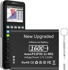 TI-84 Plus CE Battery, 2025 New Upgraded 1600mAh Fits Texas Instruments TI-8...