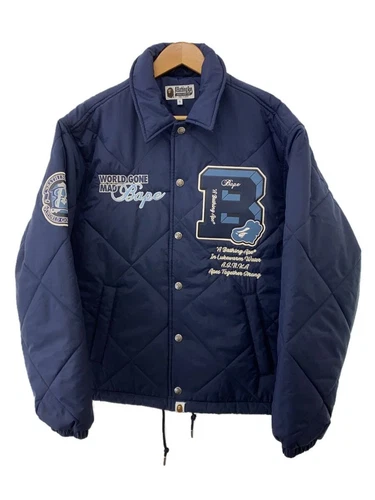 A BATHING APE (BAPE) Giacca A BATHING APE blu navy S usata