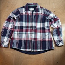Orvis Women's Pinnacle Fleece-Lined Plaid Flannel Shacket Medium 100% Cotton