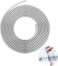 Door Edge Guards Chrome Silver Universal U Shape Moulding Trim Strip Silver 32FT