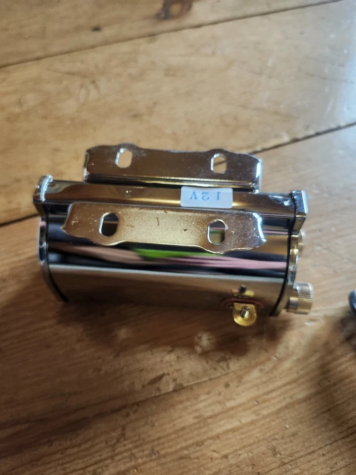 Chrome 12 Volt Ignition Coil for Harley Davidson EL 36-40, VL 30-33, UL 38-57 .. - Image 4 of 4