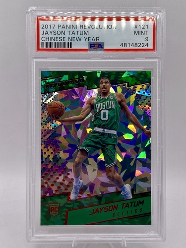 2017 PANINI REVOLUTION 121 JAYSON TATUM CHINESE NEW YEAR (RC) CELTICS PSA 9