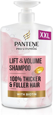 Pantene Lift'N'Volume Thickening Shampoo mit Biotin, silikonfrei, 1000 ml XL P
