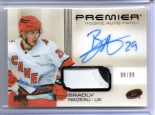 2024-25 Upper Deck Premier Bradly Nadeau Rookie Bronze AutoPatch #HR-BN 98/99