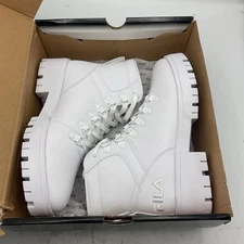 Fila Women’s Size 7 White Sneaker Boots Ty20 