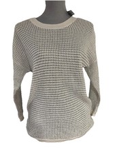 APT 9 Women  s Metallic Stitch Pullover Knit Sweater Size S Retail 50