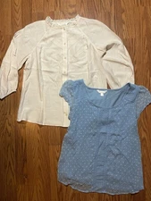 LC Lauren Conrad Women's Lace Blouses Size Small Lot of 2