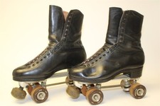 Riedell VINTAGE Mens 10.5 Boot Snyder Base Premier Fo-Mac Roller Skates USA Made