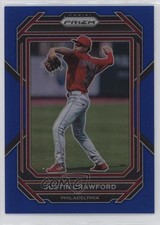 2023 Panini Prizm Blue Prizm 83/149 Justin Crawford #42 2d9