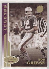 2020 Panini Plates & Patches Legends Purple 7/35 Bob Griese #143 HOF 9o3
