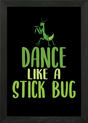 Stick Bug Meme Tanzen gerahmtes Wandbild Poster Leinwanddruck Bild