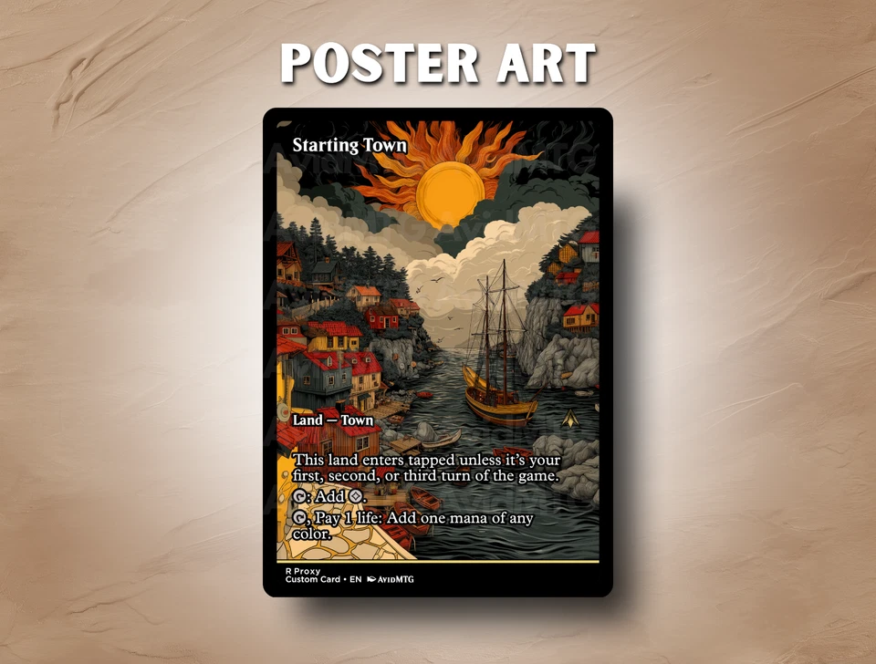 Starting Town - Custom Magic: The Gathering Card - Image 3 of 4