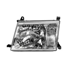 LandCruiser FJ100 HZJ105 98-05 LH Halogen Headlight Assembly Black Clear Lens