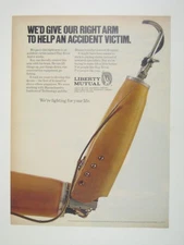 Wed Give Our Right Arm To Help Accident Victim Liberty Ad 1971 Vintage Print
