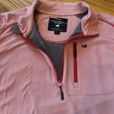 Southern Marsh Mens 1/4 Zip Pull-over Size 2X. Striped. Long Sleeve