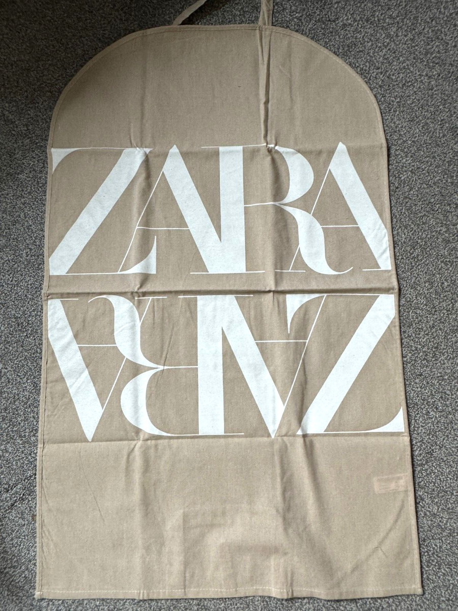 NEW TAG Official ZARA Garment Bag Suit Carrier Bag Natural