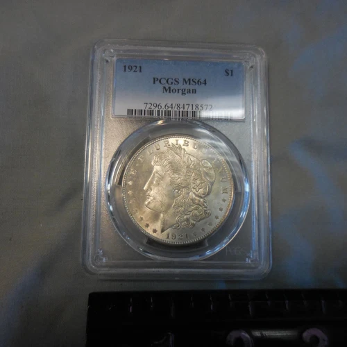 1921-P Morgan Silver Dollar PCGS MS 64 Bright White Luster!