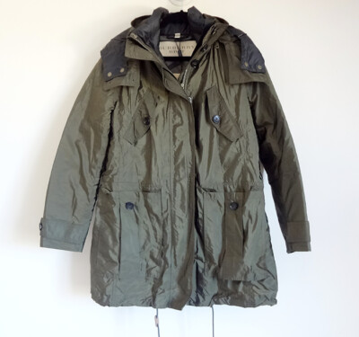 $1295 BURBERRY Chevrington 3-in-1 Dark Olive Hooded Down Parka