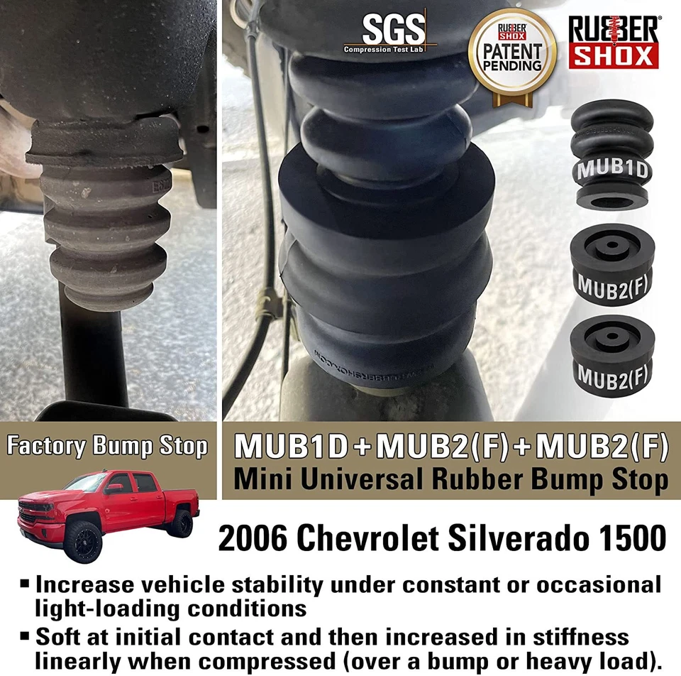 Parachoques modulares RubberShox para Jeep Wrangler JK, Chevrolet/GMC Express/Savan Foto 3 de 4